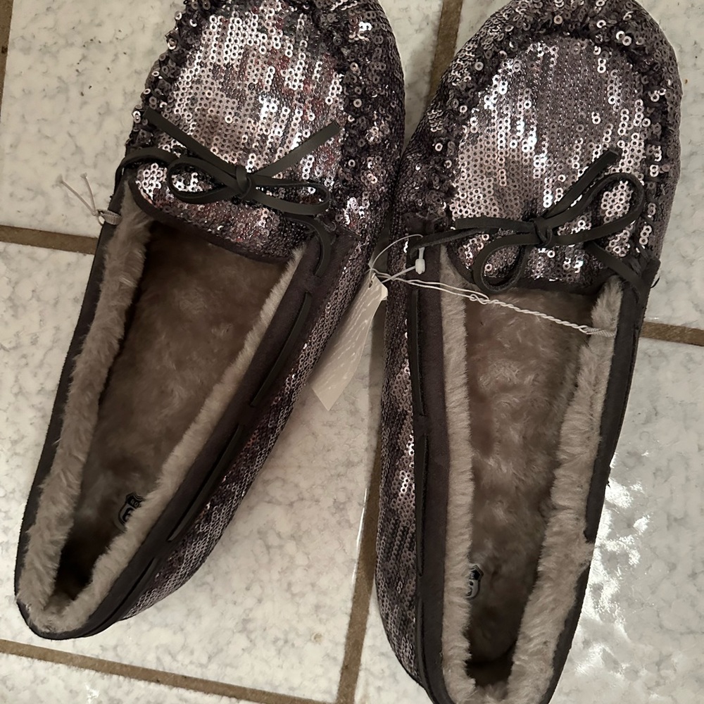 Silver (dark) slippers